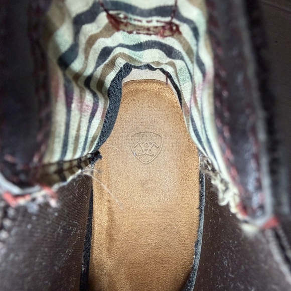 Ariat Wexford H2O Waterproof Chelsea Boots Dark Brown/Burgundy Womans 9 B - Picture 9 of 12